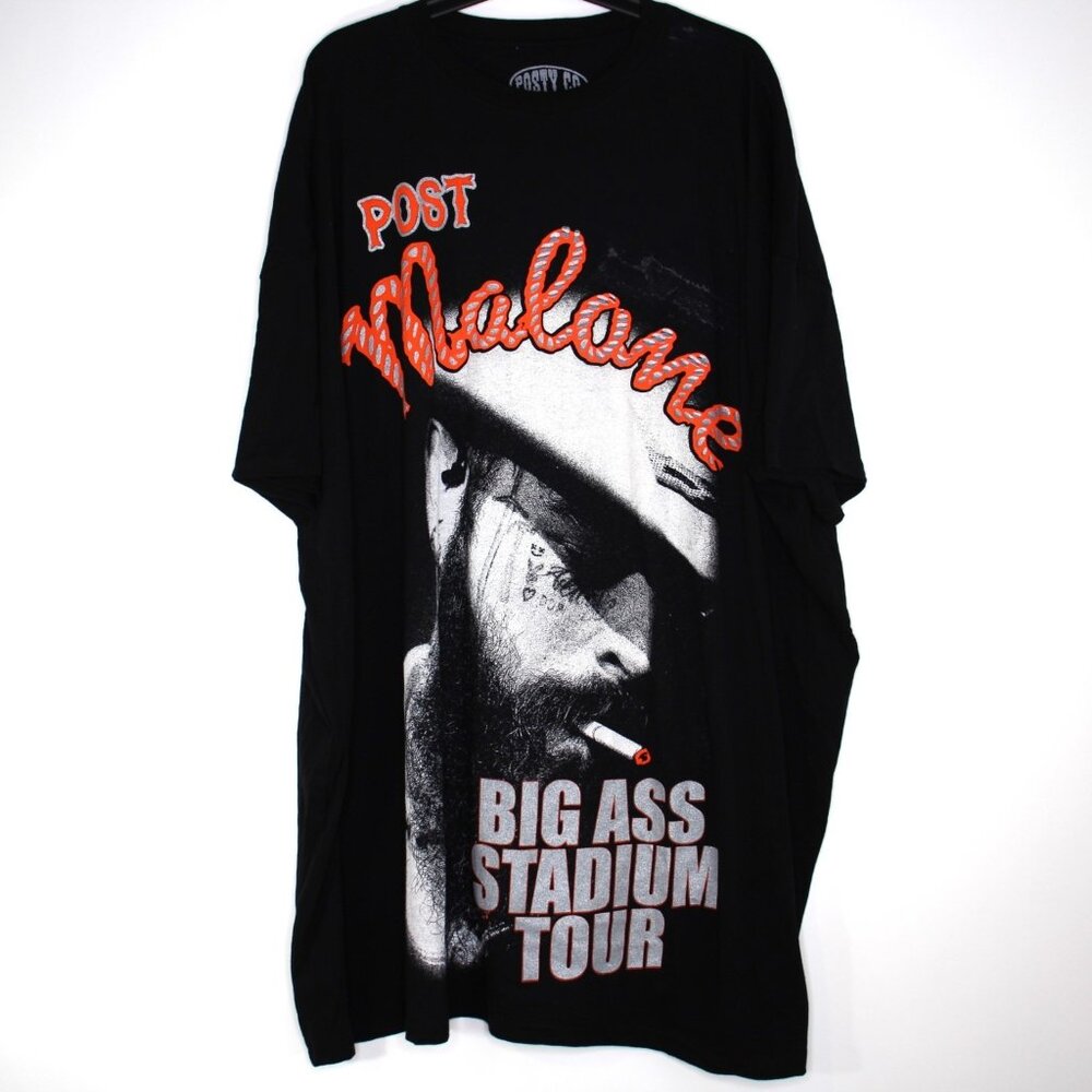 Posty Co Mens One Size Post Malone Big Ass Stadium Tour Pajama T-Shirt NEW N1373